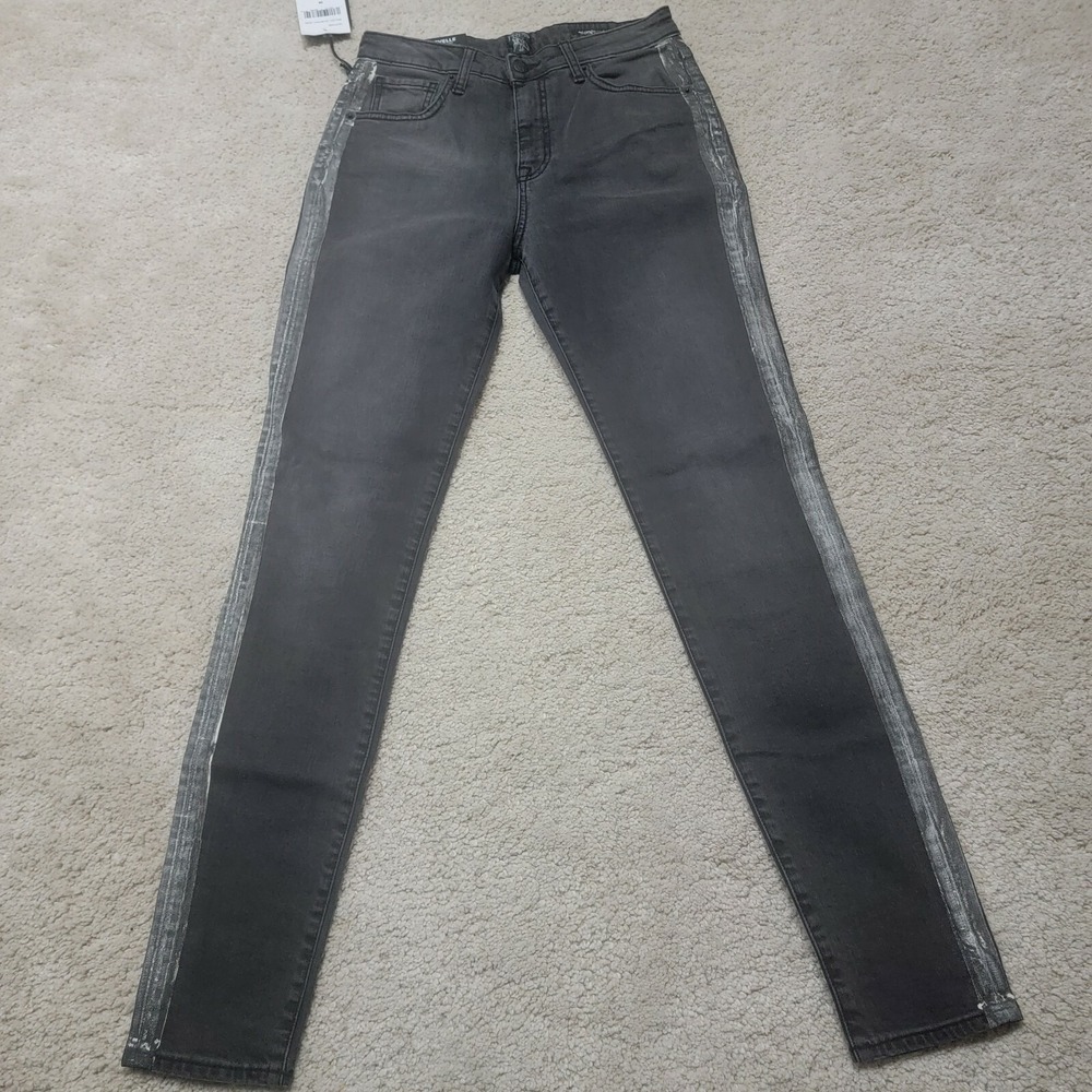 $248 NWT PRPS GOODS & CO Sz26 CHEVELLE HI-RISE SKINNY STRETCH JEANS BLACK DISTRE